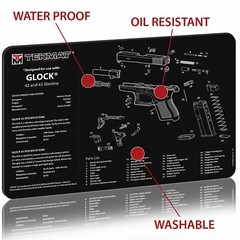 GL0CK 42 43 Cleaning Mat Waterproof Oil Resistant Diagram TEKMAT SCRATCH PROOF