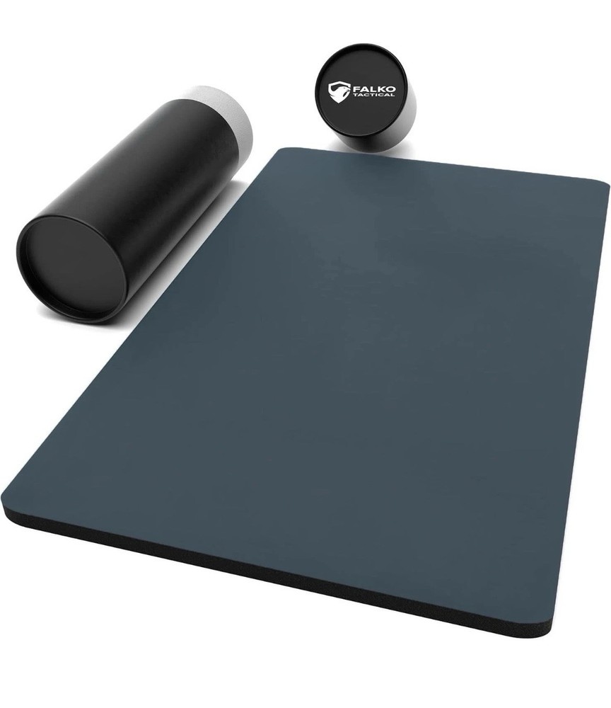 Falko Tactical Premium Gun Cleaning Mat 41 x 17 – Steel Blue In Case