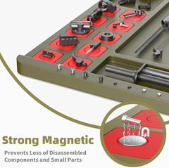 Large Gun Cleaning Mat for Rifle Shotgun Pistol, Magnetic Cleaning Pad for All G