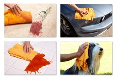 ShamWow Original Super Absorbent Multi-Purpose Cleaning Shammy Chamois Towel Clo