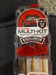 Gun Boss Multi-Kit Double Duty Cleaning System 9mm 357/38 New Open