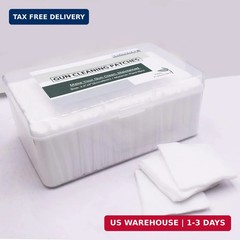 1000 Pieces Gun Cleaning Patches with Storage Case Highly Absorbent Lint Free Gu
