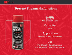 Hornady 99901 One Shot Gun Cleaner Aerosol Spray with DynaGlide Plus (10 fl oz