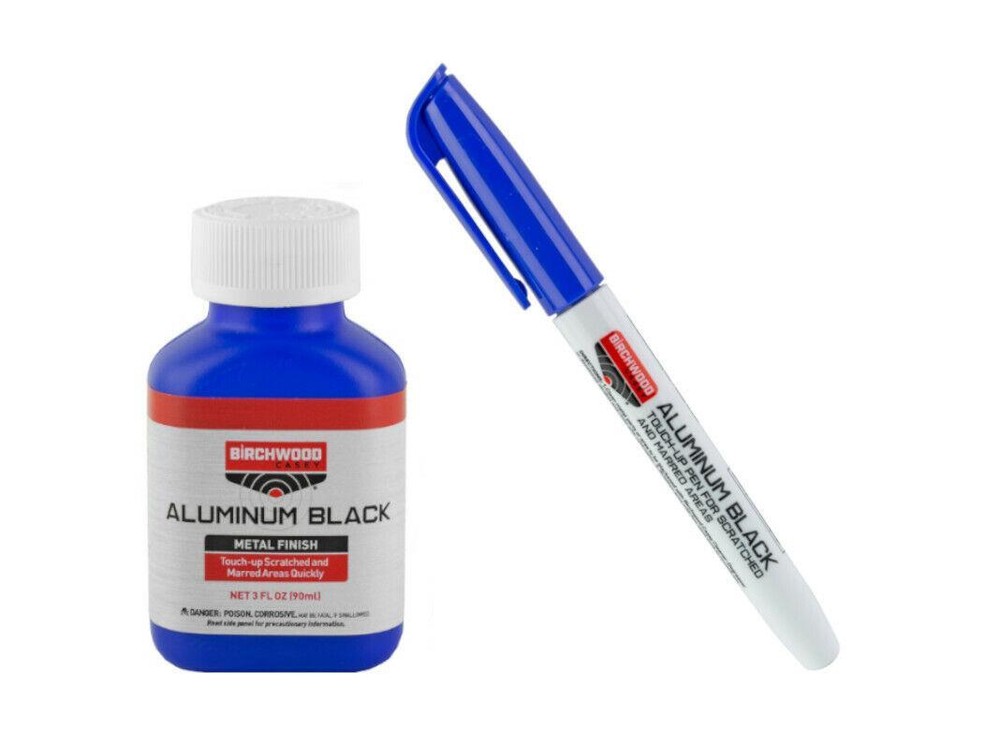 Aluminum Black Metal Finishing Kit with Touch Up Black Pen and 5 Free Swabs