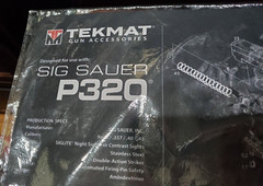 TEKMAT Gun Accessories DIG SAUER P320 APPROX 16.5X11” New in