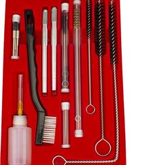 23Pcs Spray Gun Cleaning Kit Nozzle Brush Set HVLP Airbrush Tool with Case