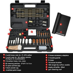Universal Gun Cleaning Kit with Brushes, Rods & Accessories for Men