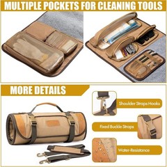 Large Gun Cleaning Mat for All Guns, Roll up Rifle Cleaning Pad with PVC Accesso
