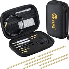 Comprehensive .22lr Gun Cleaning Kit with 6 Brass Rods – Organized Case Included