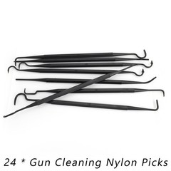 24Pcs Gun Cleaning Nylon Picks Tools Kit Rifle Pistol Clean Tool 6 Sets#