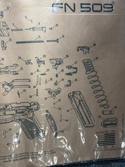 Cerus Gear Gun Cleaning and Maintenance Mat FN 509 17″ x 12″