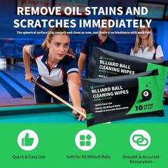 Quick Refresh Billiard Ball Cleaning Wipes – Perfect for Dust & Grime Removal