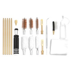 Shotgun Cleaning Kit for 12, 20, 410 Gauge Bronze Brushes, Brass Adaptor, Cot…