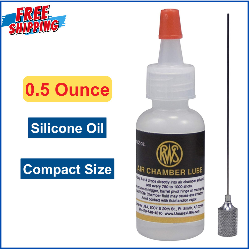 Umarex RWS Air Gun Chamber Lube, 0.5 Ounce, Chamber Lube, Silicone Oil, Compact
