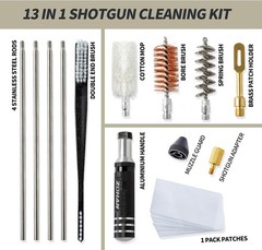 ZOHAN Gun Cleaning Kit for 12 Gauge – 13-in-1 Shotgun Cleaning Kit with Reinforc