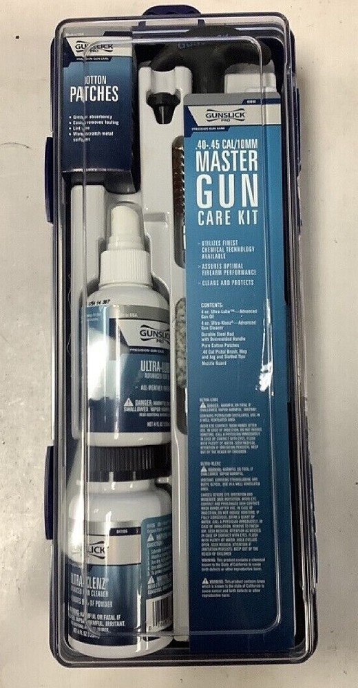 NEW Gunslick Pro 61018 .40-.45/10mm Master Gun Care Cleaning Kit