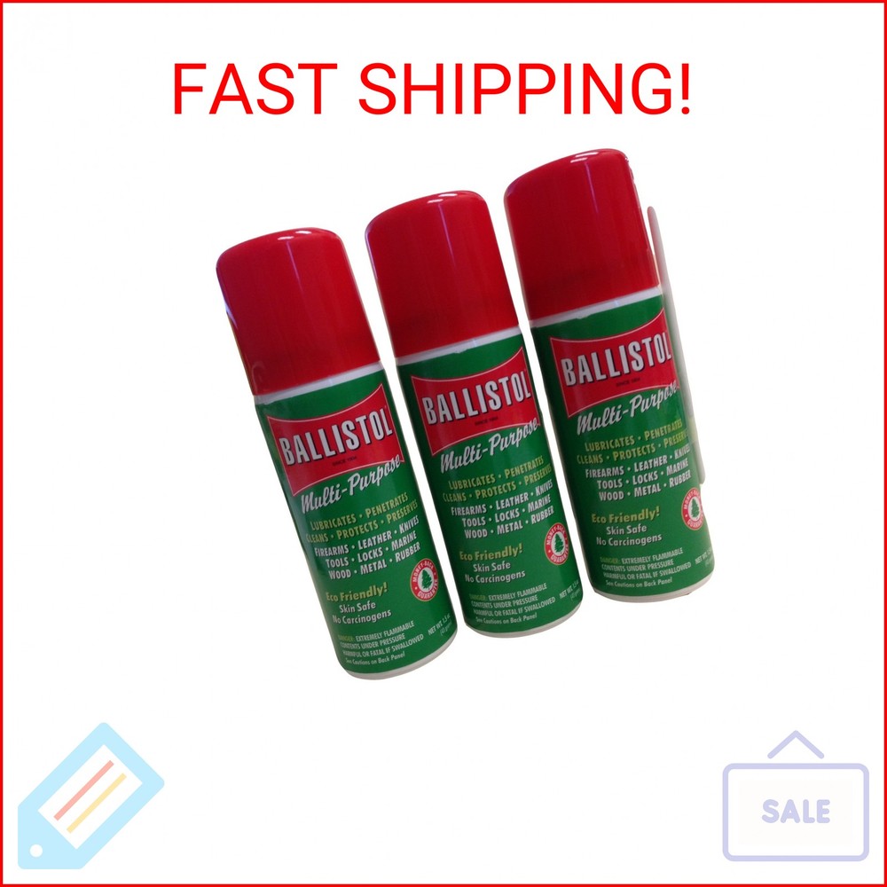 Ballistol Multi-Purpose Travel Size Non-CFC Aerosol Can Lubricant Cleaner Protec