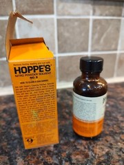 Vintage Hoppe’s No. 9 Nitro Powder Solvent 2 oz Bottle W/ Box