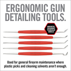 Stainless Steel Gun Cleaning Picks for Firearm Cleaning and Maintenance – Set of