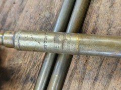 Vintage C.M. Powers Brass 3 Piece Gun Cleaning Rod Faries MFG CO. 12 Ga 20 Ga