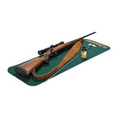 Hoppes Soft Acrylic Non Slip Rifle/Shotgun Cleaning Pad 12 x 36 In Green MAT2