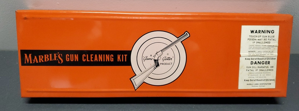 Vintage Marbles 834 Universal Metal Gun Cleaning Box Kit X CLEAN GRAPHICS