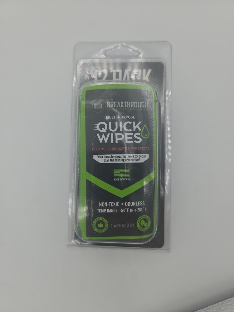 Breakthrough BCT Synthetic CLP Quick Wipes – 12 pack (5″ x 6″ wipe) – BT-CLP-QW