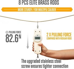 New Elite Gun Cleaning Kit Universal Handgun Shotgun Pistol Brass Brushes Rods