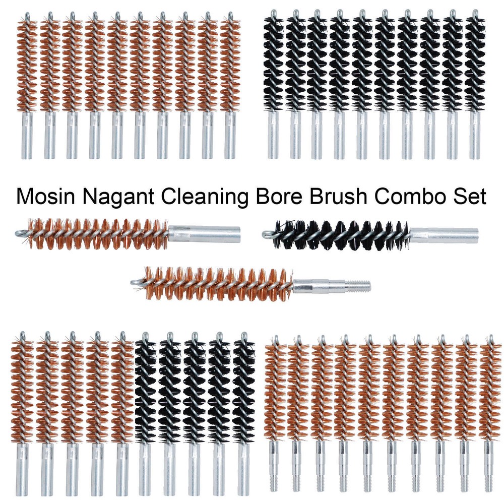 Mosin Nagant M44 M38 M91/30 Bore Brush Combo Set 8×32 Thread Pitch