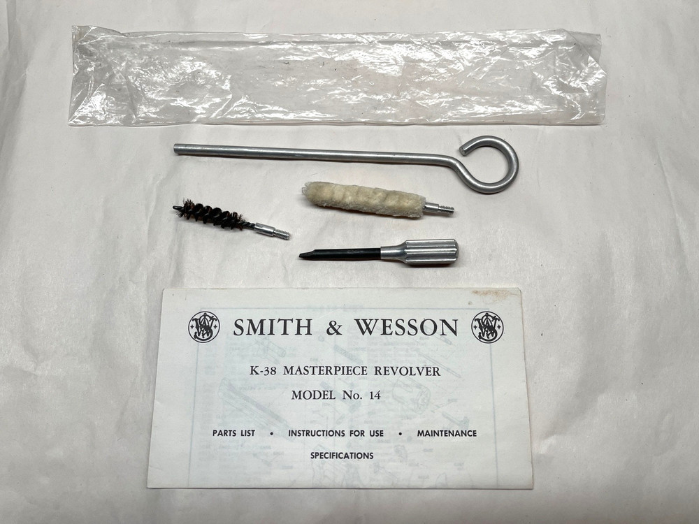 Original Smith & Wesson K-38 Revolver Cleaning Kit 357 6” with Intructions