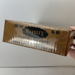 Marble’s Satchi Patches EMPTY Box Marble Arms Corp Gladstone Michigan Mich MI