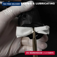 PINGMIC Gun Cleaning Supplies – 6″ Long Cotton Swabs and 2″x2″ Cleaning Patches