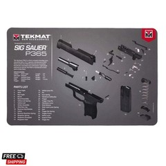 Cleaning Mat for use with Sig Sauer P365, Black