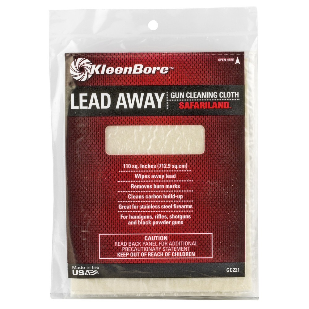 KleenBore GC221 Lead Away Gun Cloth 10″ x 10″ Treated Cotton