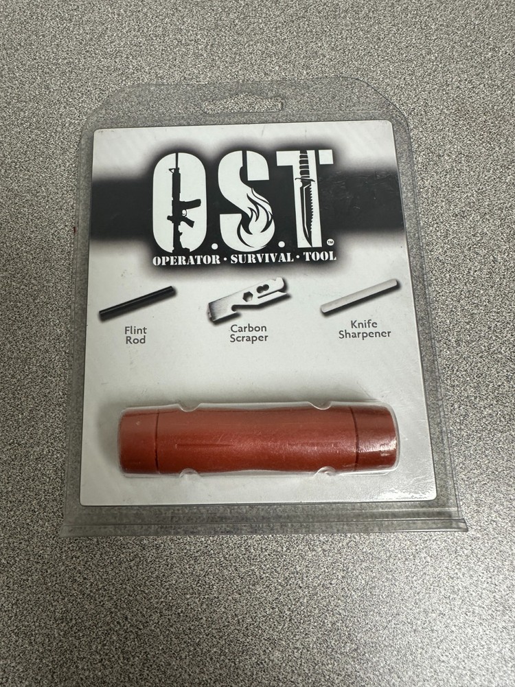 O.S.T. Operator Survival Tool Flunt Rod, Carbon Scraper & Knife Sharpener