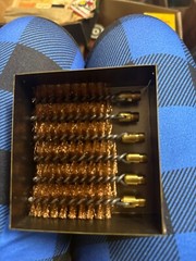 One dozen shotgun cleaning brishes No.492 only 6 brushes in tin outers
