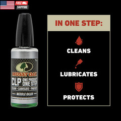 Mossy Oak CLP Gun Cleaning Oil | All-In-One Cleaner, Lubricant & Protectant | On