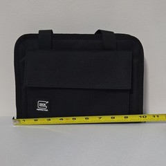 Glock Perfection Pistol Cleaning Mat Pouch, Zipper Closure, Black/Orange