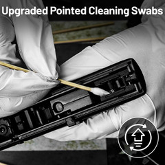 Gun Cleaning Kit Supplies – 2″X2″ Lint Free Cleaning Patches and 6″ Gun Cotton S