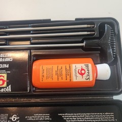 NEW Hoppe’s Rifle & Shotgun Cleaning Kit Steel Rod Oil Solvent Patch Storage Box