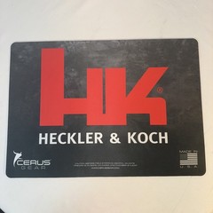 Heckler & Koch HK Genuine Counter Mat Red & Black 12 X 17 Officially Licensed
