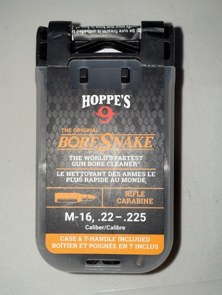Hoppe’s 22, 223 5.56 Caliber Rifle Bore Snake new and unused (MGJun359)