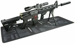 AR-15 Tactical Gun Cleaning Mat Large 12″ x 36″–Heavy-Duty Non-Slip Bench Pad