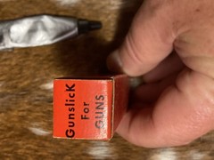 Vintage Outers Gunslick Lead Gun Grease Tube in Box ~ Sportsman Gun & Reel Lube