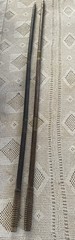 2 Vintage Wood & Brass 3 Piece Shotgun Cleaning Rods