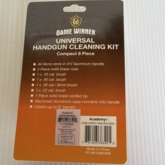 Game Winner Compact 8-Piece Universal Handgun Cleaning Kit .22-.45 MPN HTGW7006