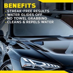 Meguiar’s Ultimate Glass Cleaner & Water Repellent, Streak-Free Shine, 16oz