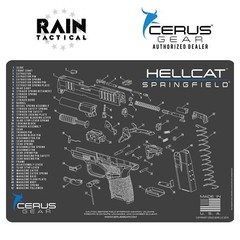Springfield HELLCAT Armorers Gun Cleaning Mat Cerus Gear PREMIUM Made in USA
