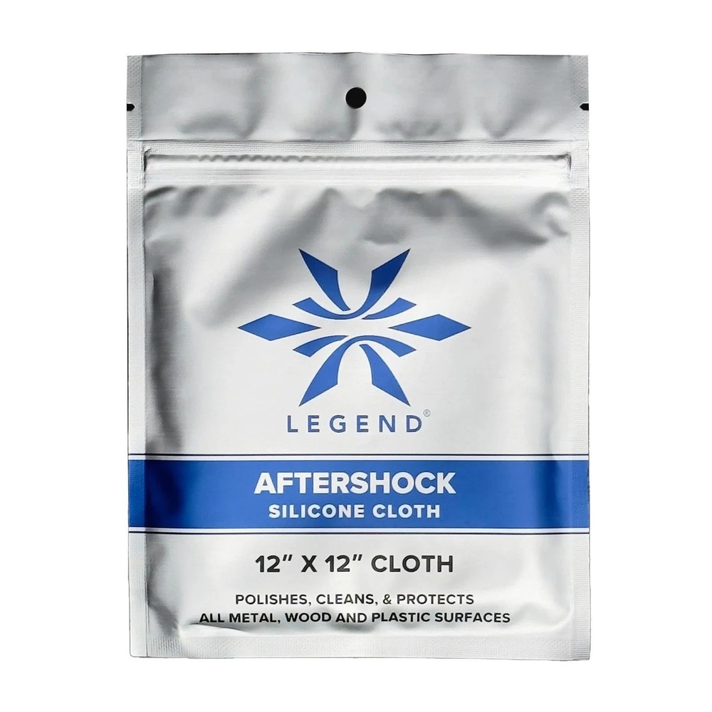Legend Outdoor Gear Aftershock Silicone Cloth 100% Cotton Flannel Black AS-SC-12