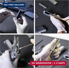PINGMIC 1200/800/600PCS Gun Cleaning Kit – Gun Cleaning Patches and Swabs, 6-inc